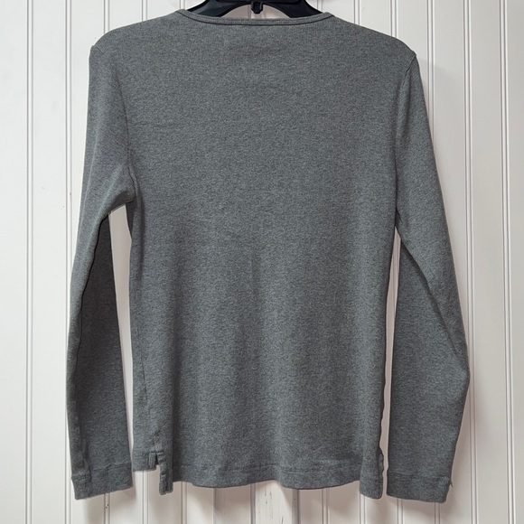 Lauren Ralph Lauren Stretchy Ribbed Zipper Top L - Picture 2 of 5